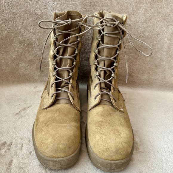 McRae Mens 10R Hot Weather Boots Coyote Brown Military Tactical Combat Boots - Picture 2 of 8